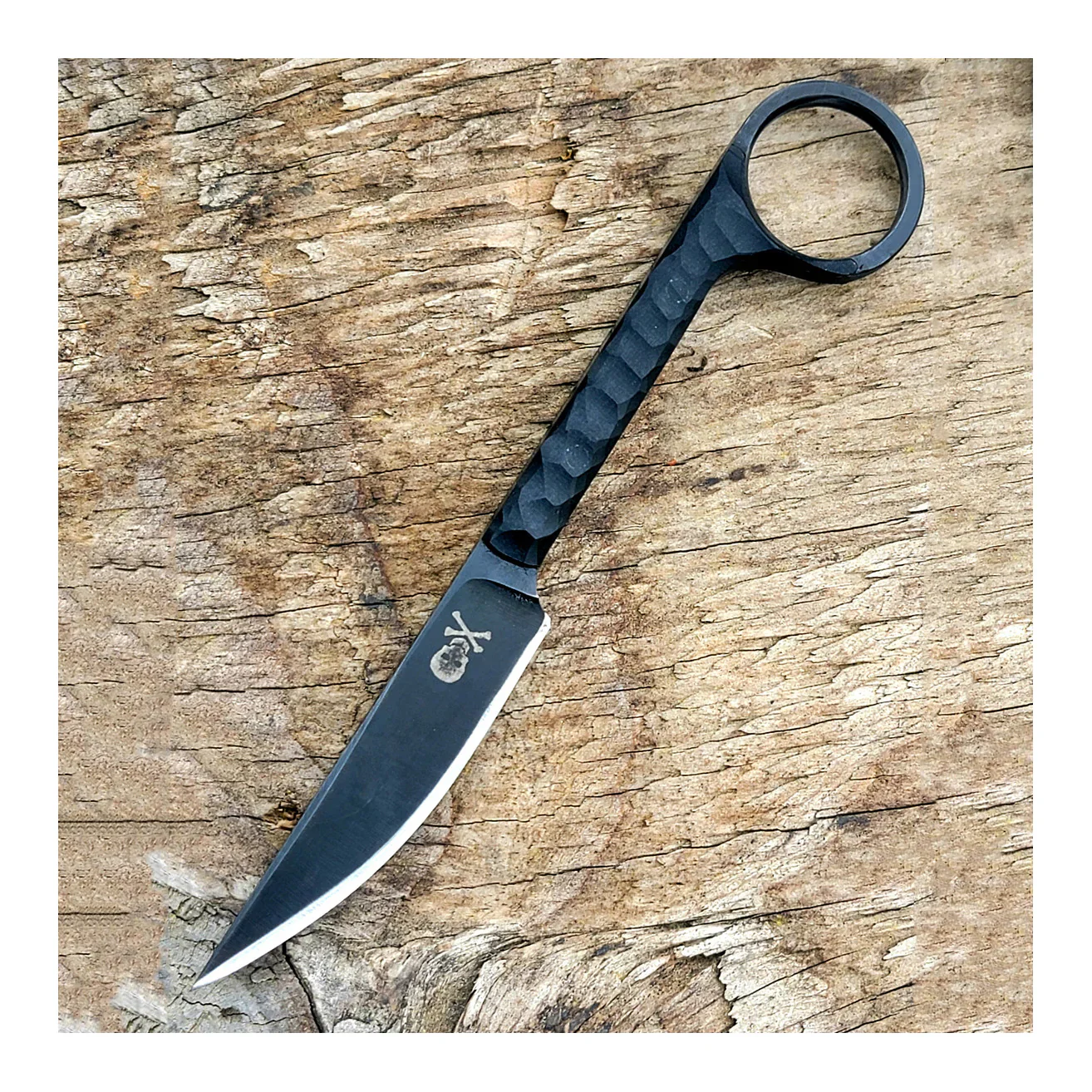 Angelfire Backup Damascus Carbon Fiber Karambit